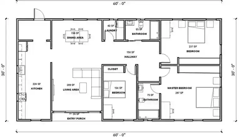 Planta baixa do projeto